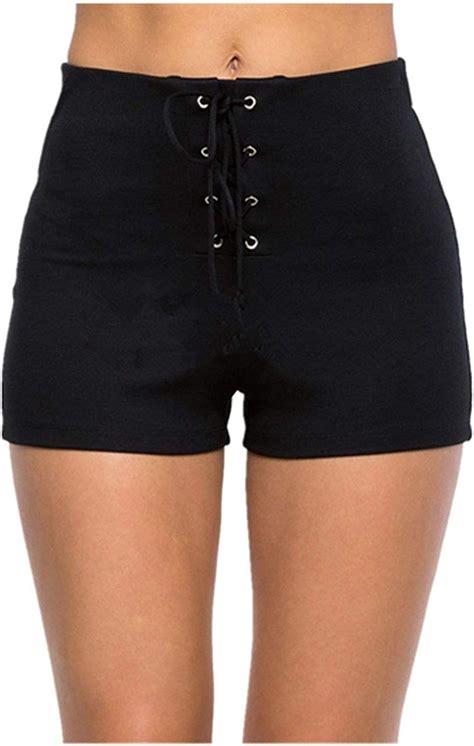 Damen Schwarz Shorts 